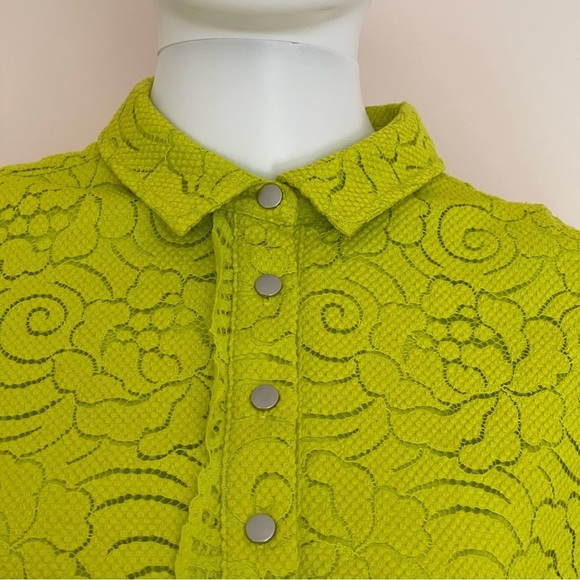 Banana Republic Short Sleeve Floral Lace Dress size Small - Picture 7 of 15